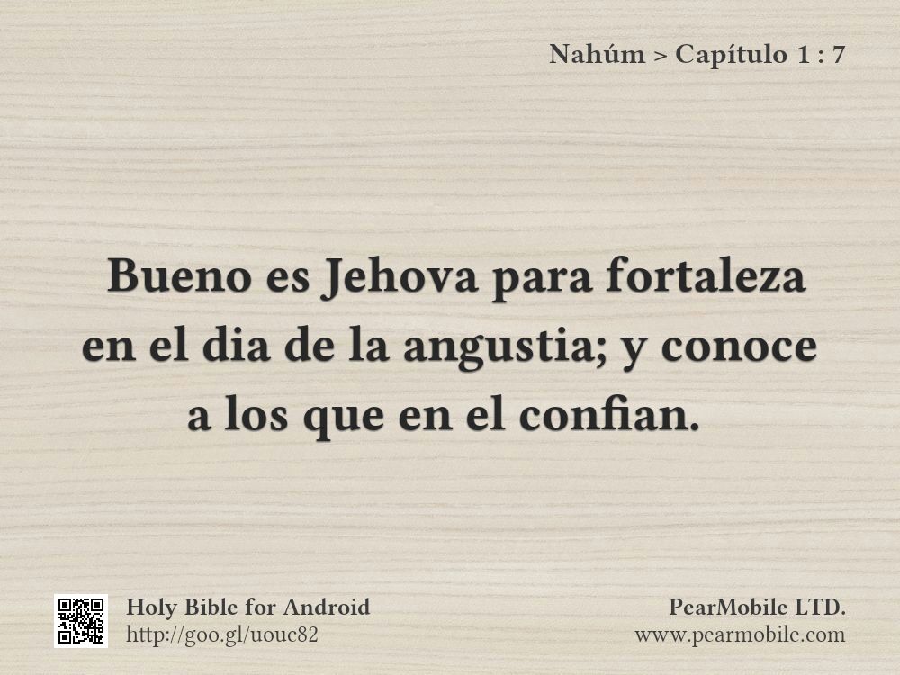 Nahúm, Capítulo 1:7